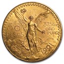 1921 Mexico Gold 50 Pesos BU