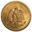 1921 Mexico Gold 50 Pesos BU
