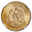 1921 Mexico Gold 50 Pesos MS-61 NGC