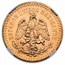 1921 Mexico Gold 50 Pesos MS-62 NGC