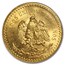 1921 Mexico Gold 50 Pesos MS-63 NGC