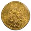 1921 Mexico Gold 50 Pesos MS-63 PCGS