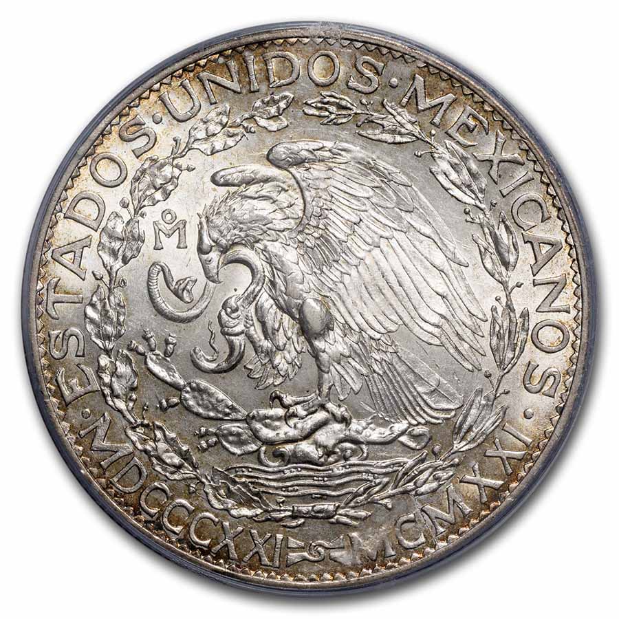 1921年 メキシコ 2ペソ 銀貨 メキシコ 2ペソ 1921年 銀貨 me06 - メルカリ