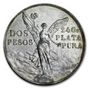 1921 Mexico Silver 2 Pesos Winged Victory XF