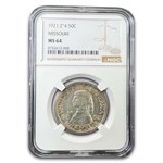 1921 Missouri Half Dollar 2*4 MS-64 NGC