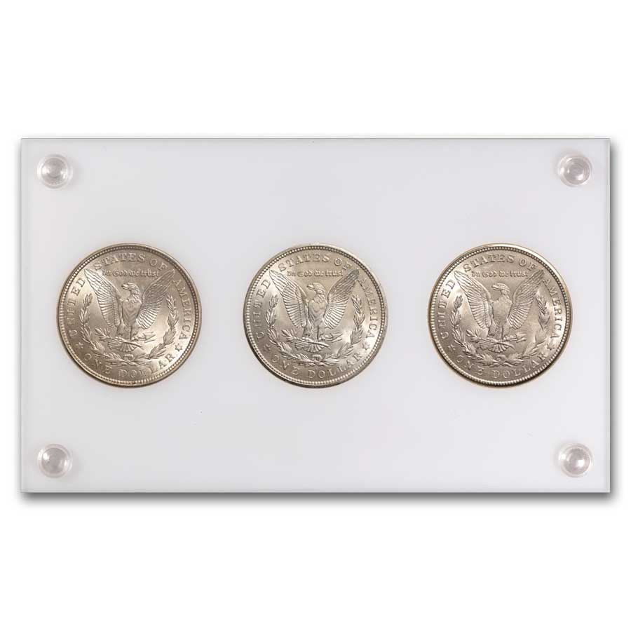Buy 1921 Morgan Dollar 3-Coins P-D-S Mint's Set BU (Capital