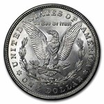 1921 Morgan Dollar BU - w/100th Anniv Art Deco Snowflake Card
