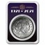1921 Morgan Dollar BU - w/100th Anniv Art Deco Snowflake Card