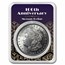 1921 Morgan Dollar BU - w/100th Anniv Art Deco Snowflake Card