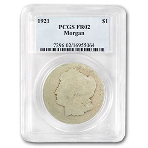 1921 Morgan Dollar Fair-2 PCGS (Low Ball Registry) 1921 Morgan Dollar Fair-2 PCGS (Low Ball Registry)