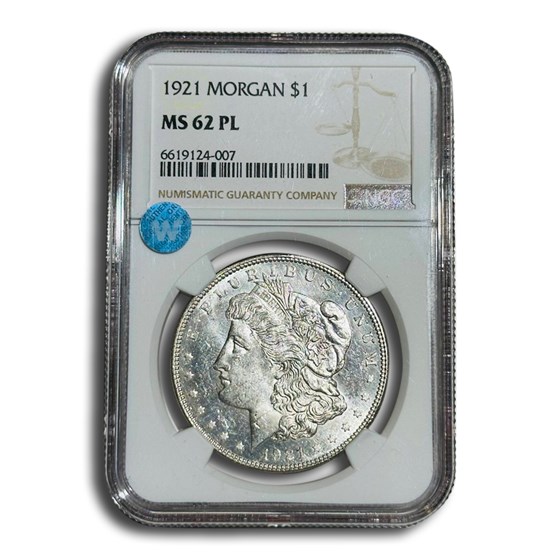 1921 Morgan Dollar MS-62 NGC (Proof Like) 1921 Morgan Dollar MS-62 NGC (Proof Like)