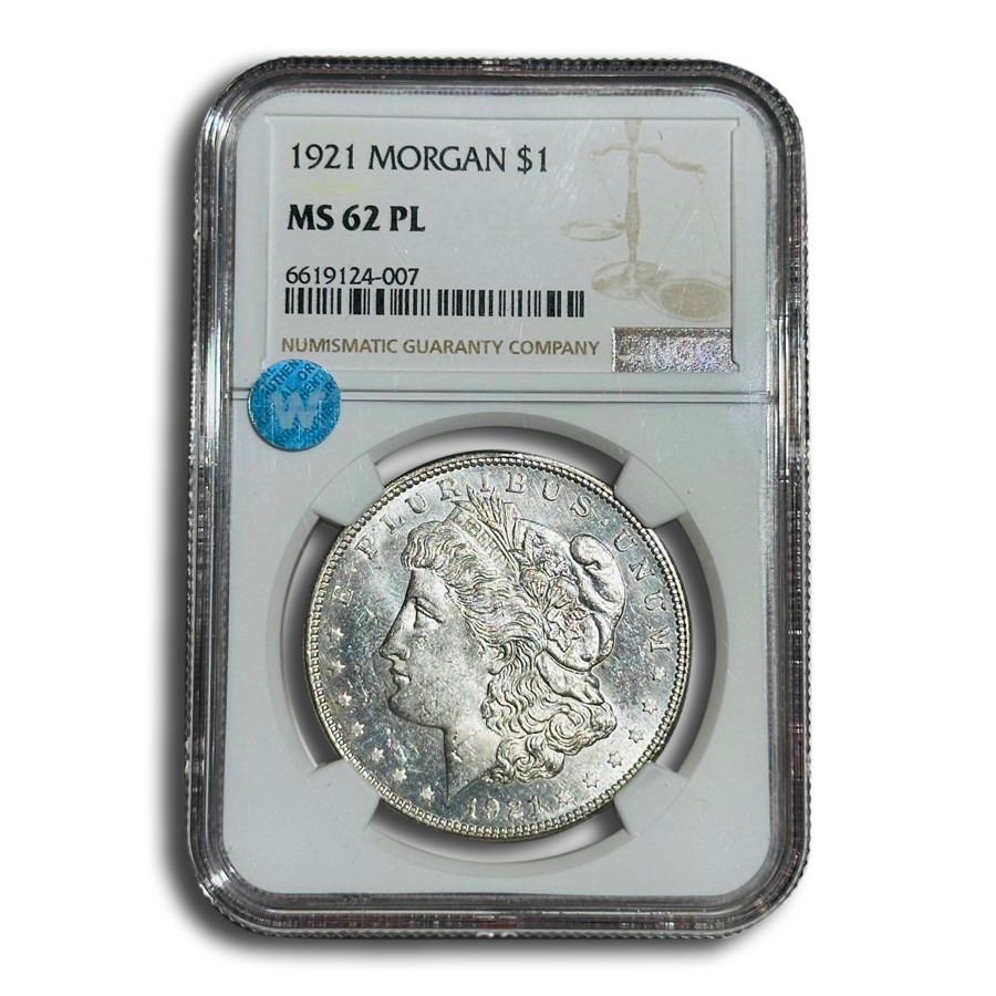 1921 Morgan Dollar MS-62 NGC (Proof Like)