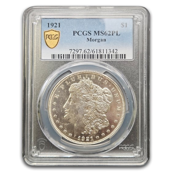 1921 Morgan Dollar MS-62 PCGS (PL)