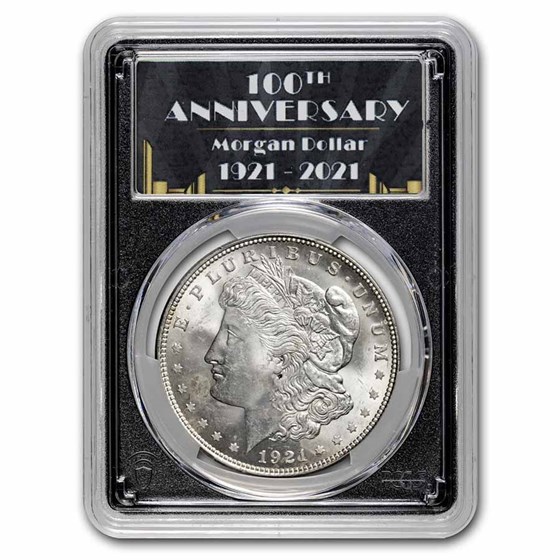 1921 Morgan Dollar MS-64+ PCGS (Plus, 100th Anniversary Label) 1921 Morgan Dollar MS-64+ PCGS (Plus, 100th Anniversary Label)