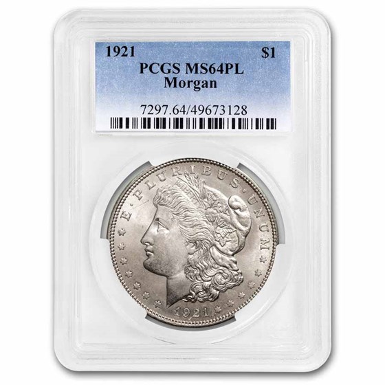 1921 Morgan Dollar MS-64 PCGS (Proof Like) 1921 Morgan Dollar MS-64 PCGS (Proof Like)