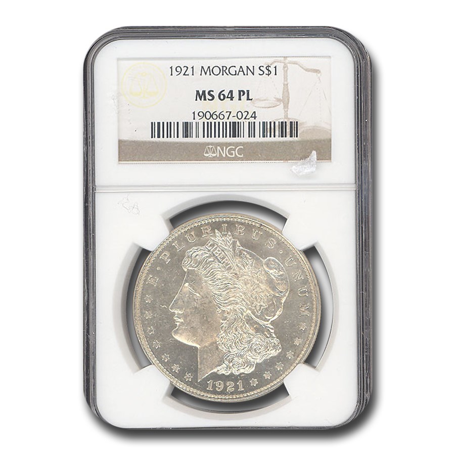 1921 Morgan Dollar MS-64 PL NGC (Proof Like)