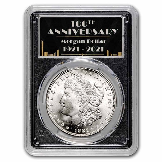 1921 Morgan Dollar MS-65+ PCGS (100th Anniversary Label) 1921 Morgan Dollar MS-65+ PCGS (100th Anniversary Label)