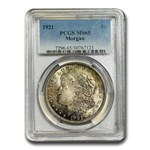1921 Morgan Dollar MS-65 PCGS (Toned)