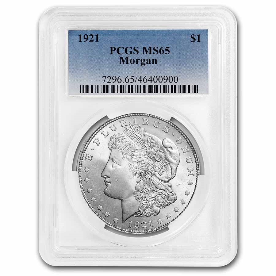 1921 Morgan Dollar MS-65 PCGS