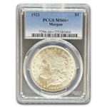 1921 Morgan Dollar MS-66+ PCGS (Plus)