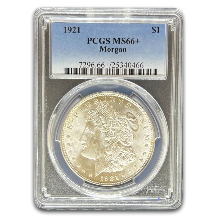 1921 Morgan Dollar MS-66+ PCGS (Plus)
