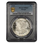 1921 Morgan Dollar MS-67 PCGS