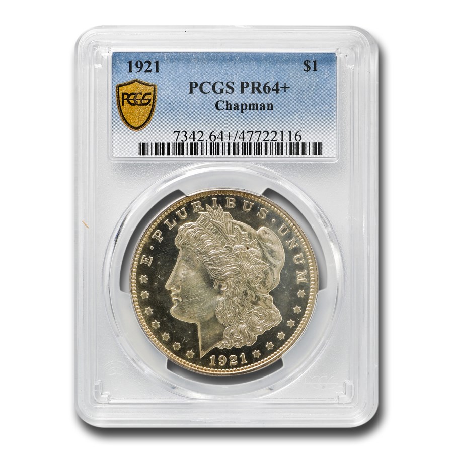 1921 Morgan Dollar PR-64+ PCGS (Chapman)