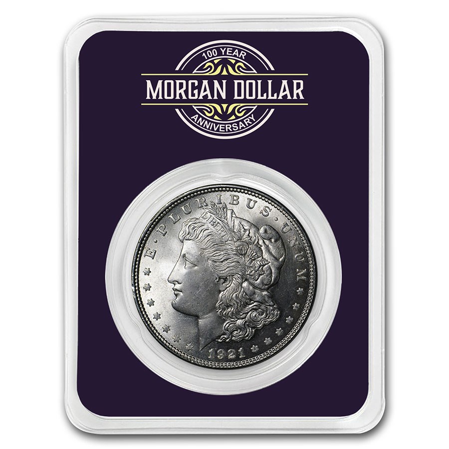 1921 Morgan Silver Dollar 100th Anniversary BU - 1921-2021