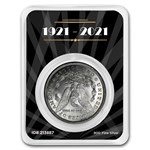 1921 Morgan Silver Dollar 100th Anniversary BU - Spotlights