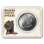 1921 Morgan Silver Dollar Boot & Hat Card BU