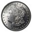 1921 Morgan Silver Dollar BU - w/Long Horn Card