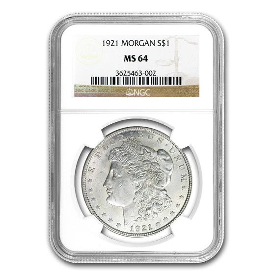 1921 MS-64 NGC (VAM-40A Denticle Impressions, Hit List-40) 1921 MS-64 NGC (VAM-40A Denticle Impressions, Hit List-40)