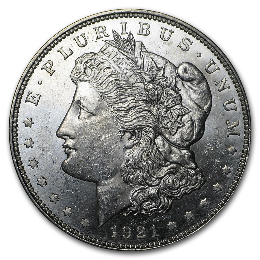 1921 P, D, or S Morgan Silver Dollars BU (Prooflike)