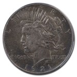 1921 Peace Dollar AU-50 PCGS