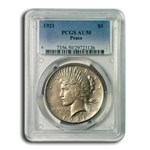 1921 Peace Dollar AU-50 PCGS