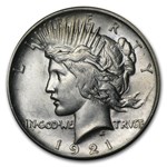 1921 Peace Dollar AU-58 (High Relief)