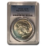 1921 Peace Dollar AU-58 PCGS
