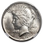 1921 Peace Dollar MS-63 NGC