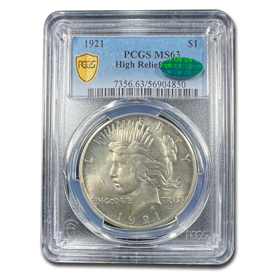 1921 Peace Dollar MS-63 PCGS (CAC)