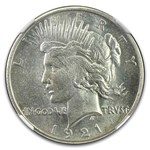 1921 Peace Dollar MS-64+ NGC