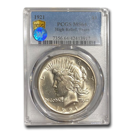 1921 Peace Dollar MS-64 PCGS (Toned) 1921 Peace Dollar MS-64 PCGS (Toned)