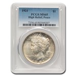 1921 Peace Dollar MS-65 PCGS (Toned)