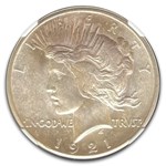 1921 Peace Dollar MS-66 NGC