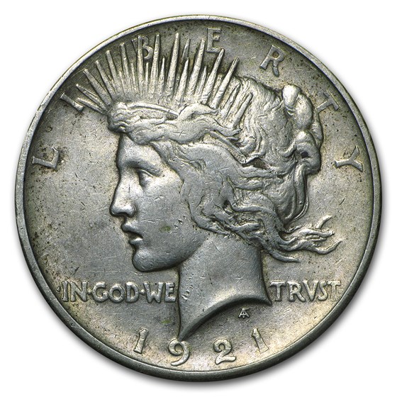 1921 Peace Dollar VF (High Relief) 1921 Peace Dollar VF (High Relief)
