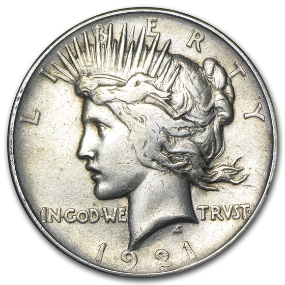 1921 Peace Dollar VG/VF (High Relief)