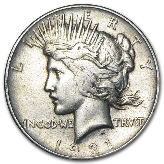 1921 Peace Dollar VG/VF (High Relief) 1921 Peace Dollar VG/VF (High Relief)