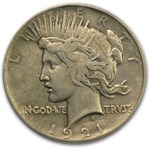 1921 Peace Dollar XF-40 PCGS