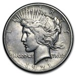 1921 Peace Dollar XF Details (High Relief, Cleaned)