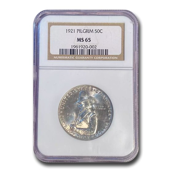 1921 Pilgrim Half Dollar Commem MS-65 NGC (Conical Hat Variety) 1921 Pilgrim Half Dollar Commem MS-65 NGC (Conical Hat Variety)