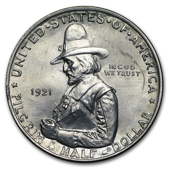 1921 Pilgrim Tercentenary Commem Half Dollar BU Dtls(Conical Hat) 1921 Pilgrim Tercentenary Commem Half Dollar BU Dtls(Conical Hat)